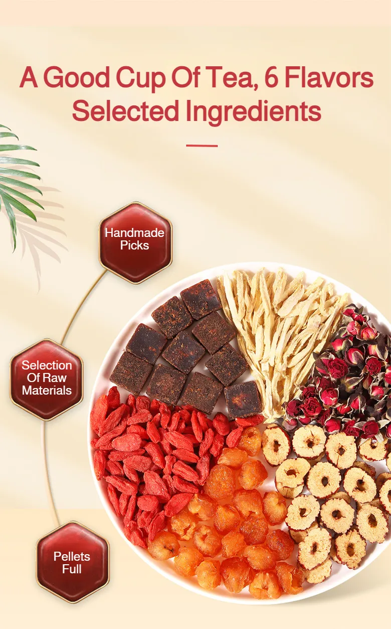 Health Tea Longan Goji Berry Tea Brown Sugar Ginger Tea 黑糖姜枣茶 紅糖姜茶調理大姨媽 月经调理 宫寒