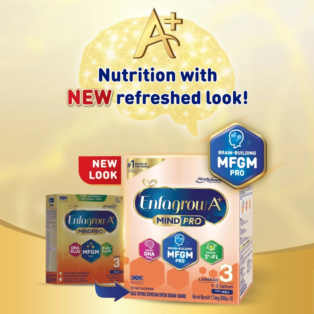 Enfagrow A+ Step 3 C-Biome 1.425kg Milk Formula Powder C-section Born Children