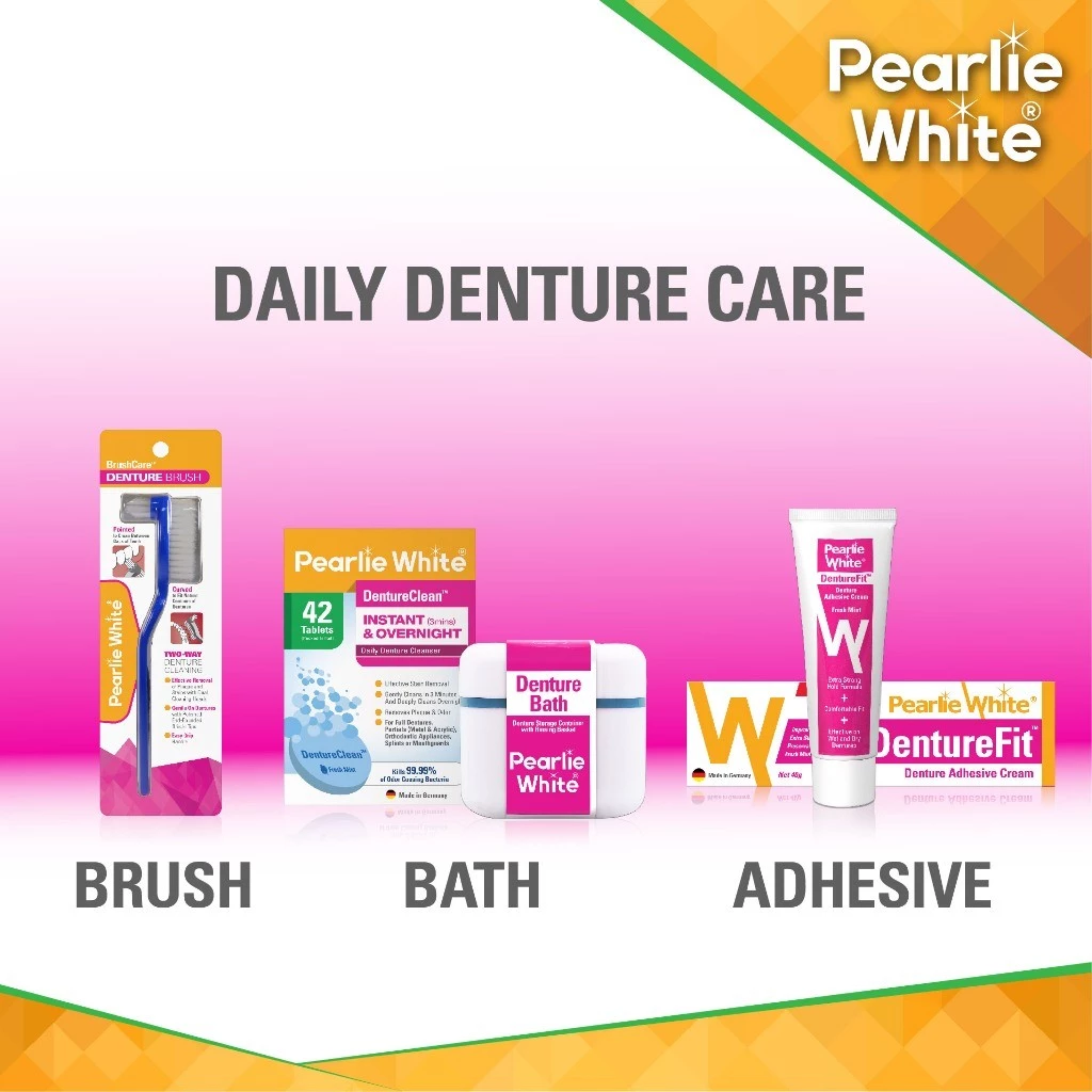 Pearlie White DentureClean Denture Cleansing Tablets