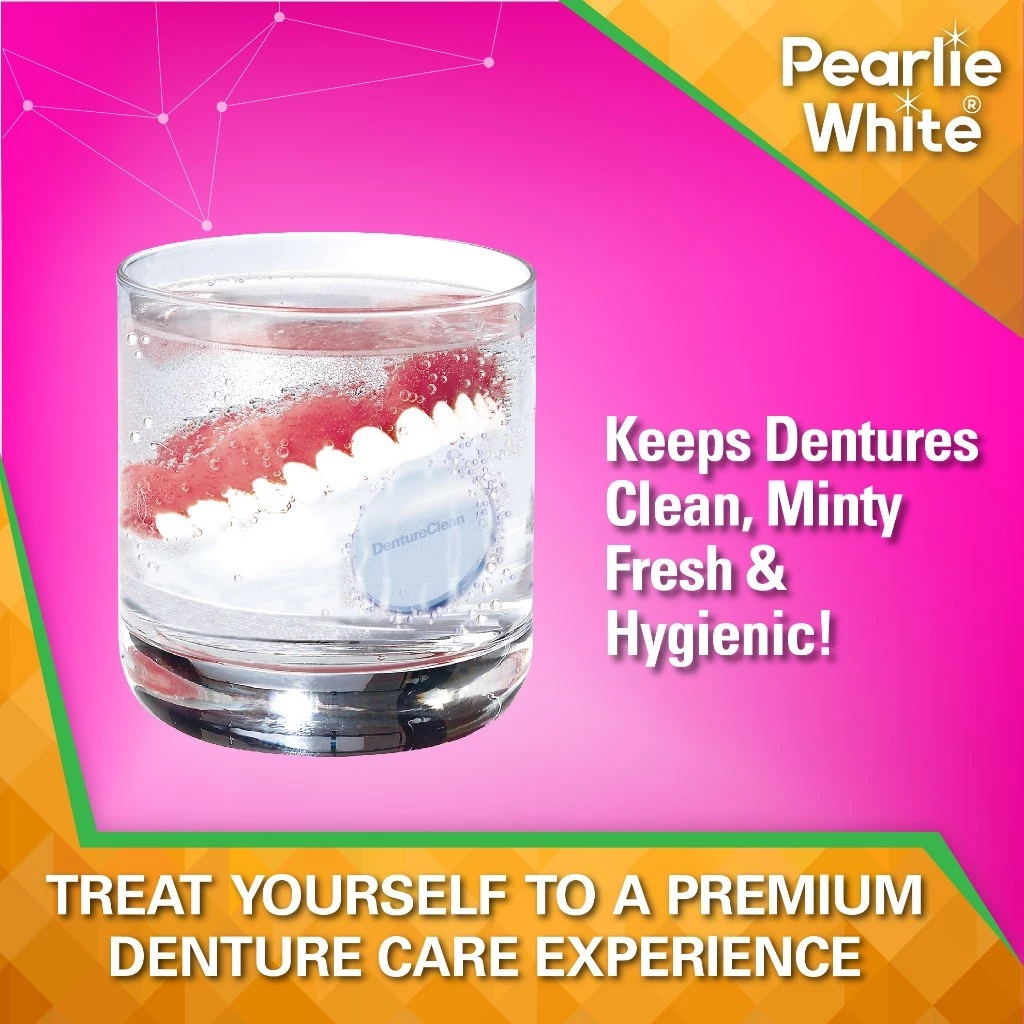 Pearlie White DentureClean Denture Cleansing Tablets