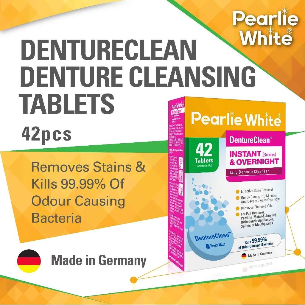 Pearlie White DentureClean Denture Cleansing Tablets