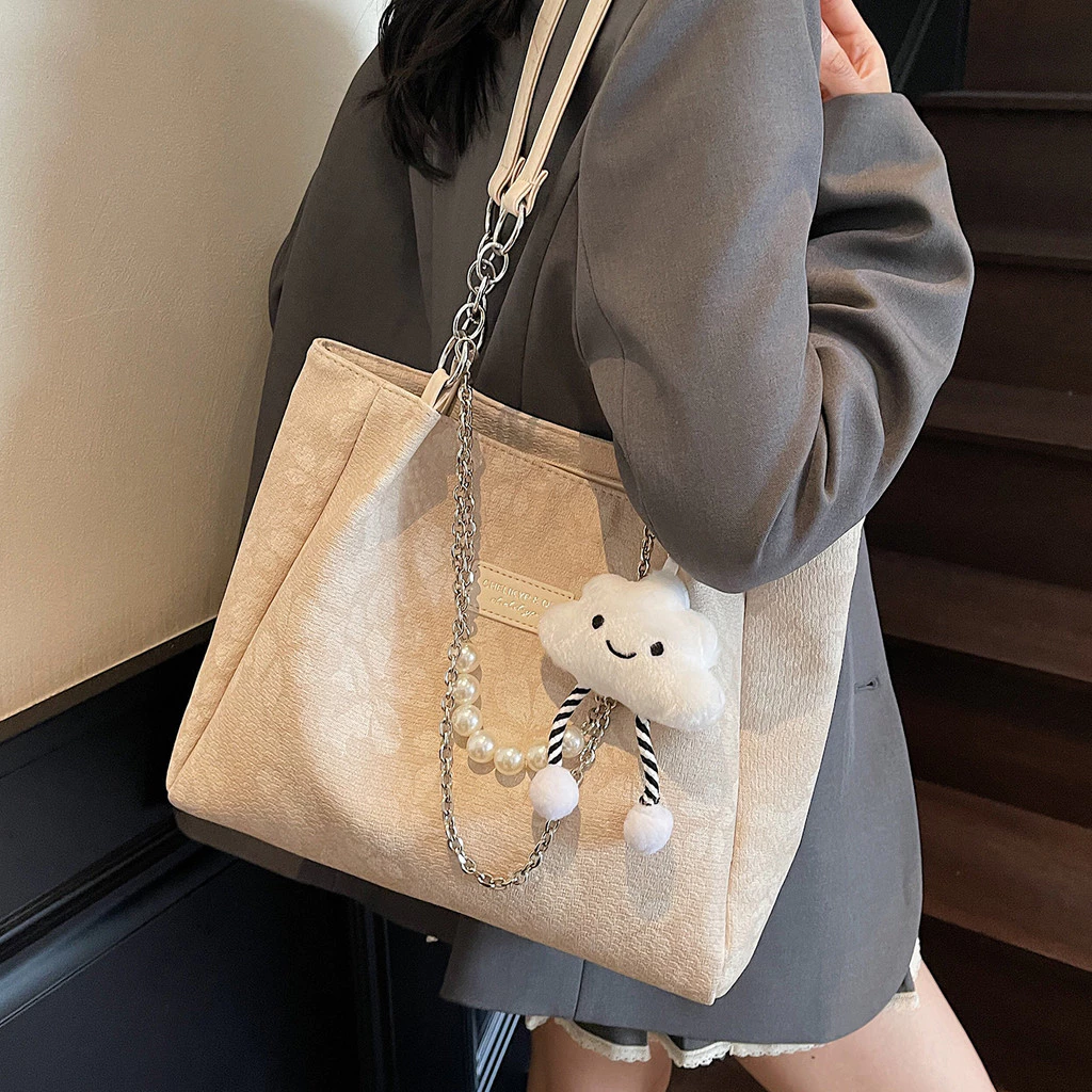 Simple Fashionable All-Match Shoulder Bag Large Capacity Tote Bag