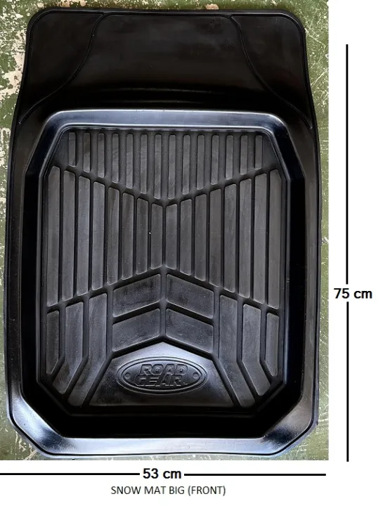 READY STOCK CAR RUBBER SNOW MAT TRAY TYPE FRONT AND BACK UNIVERSAL FITTING
