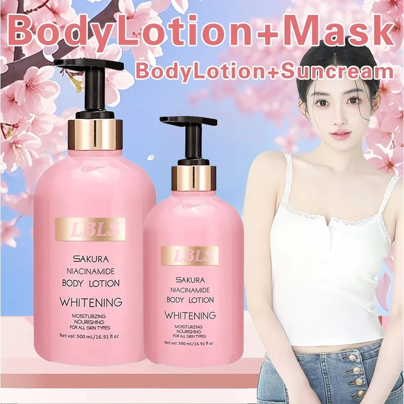 Niacinamide Body Lotion blossom care whitening lotion Extract Whitens Nourishing body Moisturizes Remove melanin Moisturizin 500ML