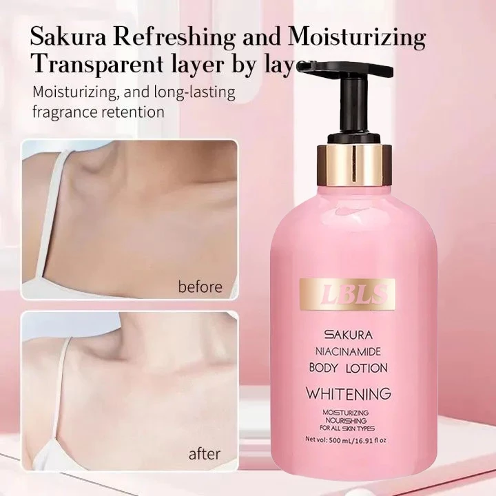 Niacinamide Body Lotion blossom care whitening lotion Extract Whitens Nourishing body Moisturizes Remove melanin Moisturizin 500ML
