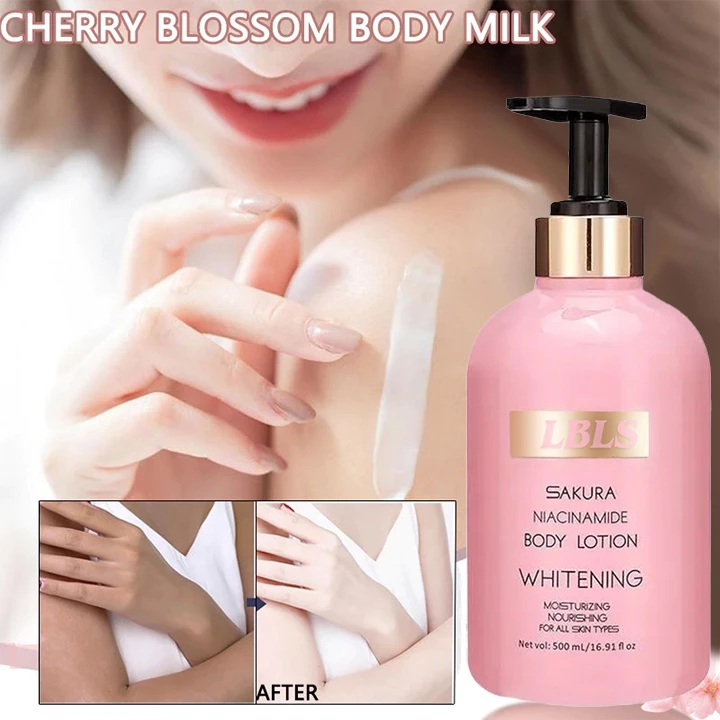 Niacinamide Body Lotion blossom care whitening lotion Extract Whitens Nourishing body Moisturizes Remove melanin Moisturizin 500ML