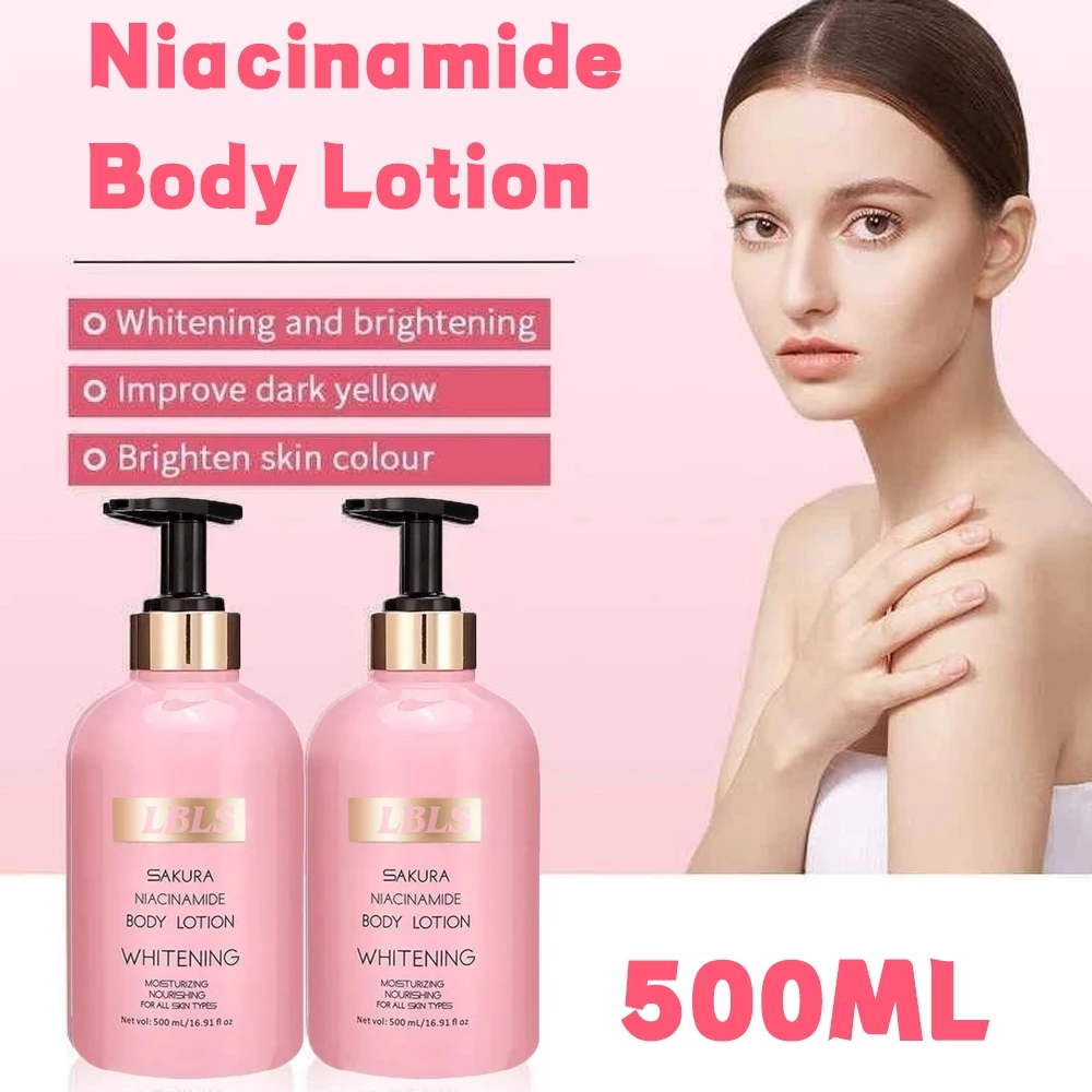 Niacinamide Body Lotion blossom care whitening lotion Extract Whitens Nourishing body Moisturizes Remove melanin Moisturizin 500ML