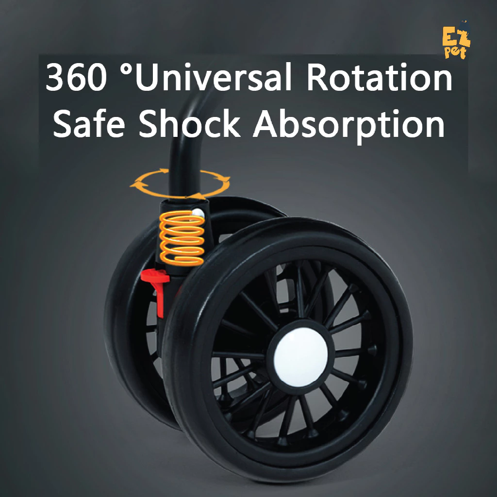 Pet Trolley Troli Kucing Foldable Pet Strollers Travel Pet Carrier Dog Bag Kucing