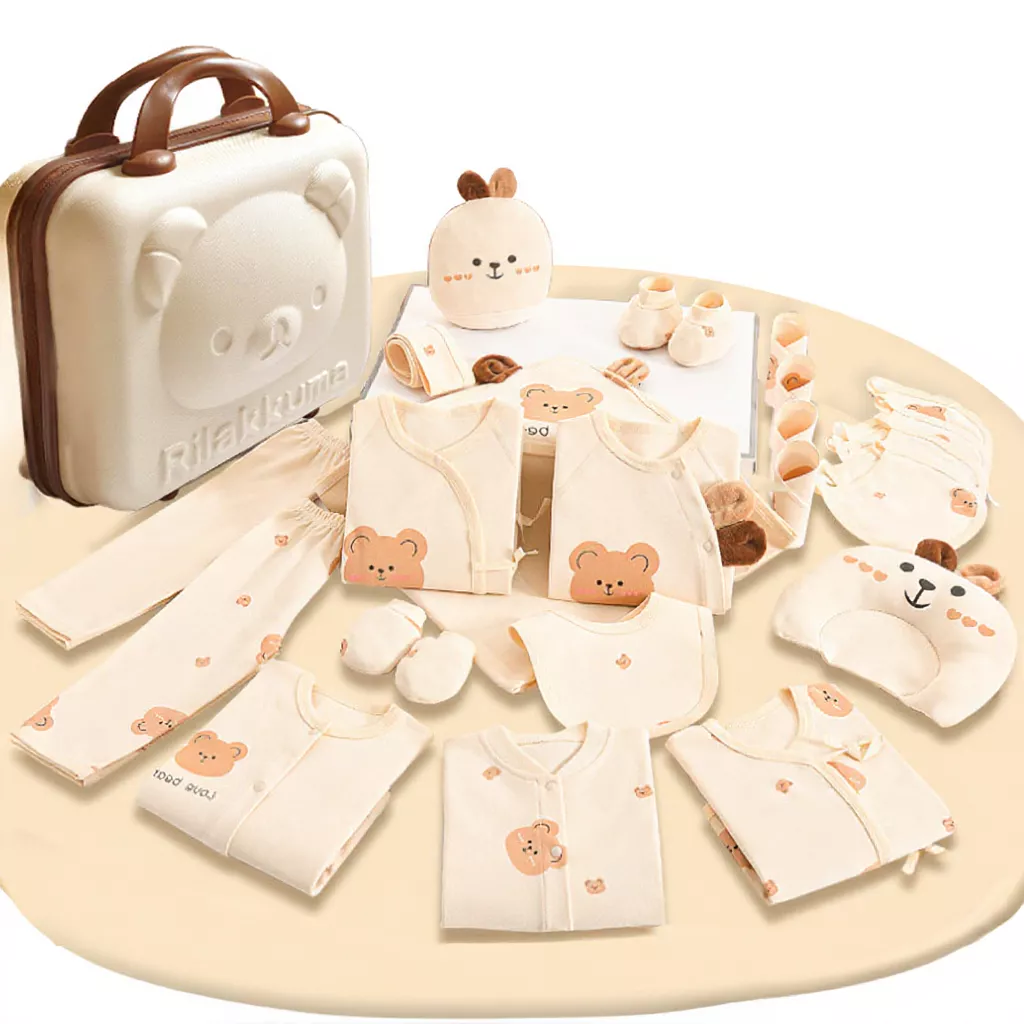 Baby Gift Set Newborn Baby Clothes Set With Suitcase Hamper Baby Hadiah Newborn