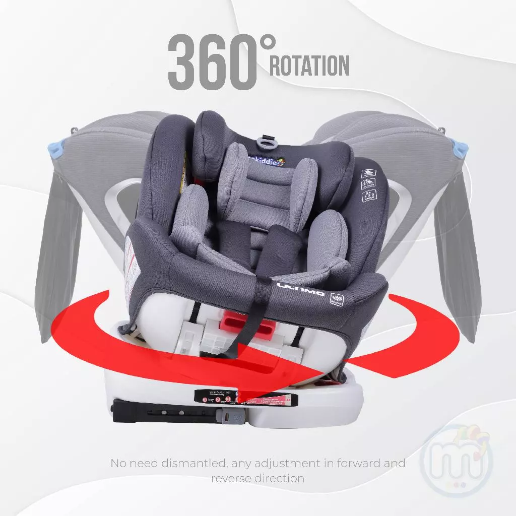 mamakiddies ULTIMO Baby Car Seat Isofix 360 Newborn to 12 Years Old Car Seat Baby Kereta Bayi Budak