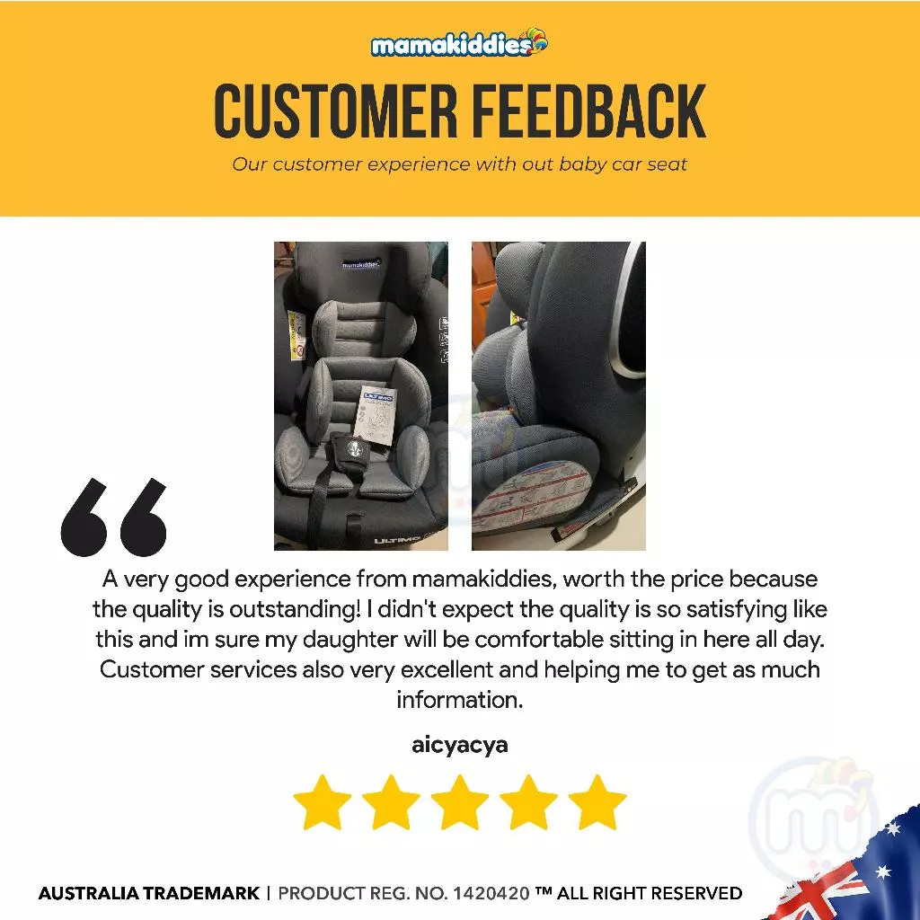 mamakiddies ULTIMO Baby Car Seat Isofix 360 Newborn to 12 Years Old Car Seat Baby Kereta Bayi Budak