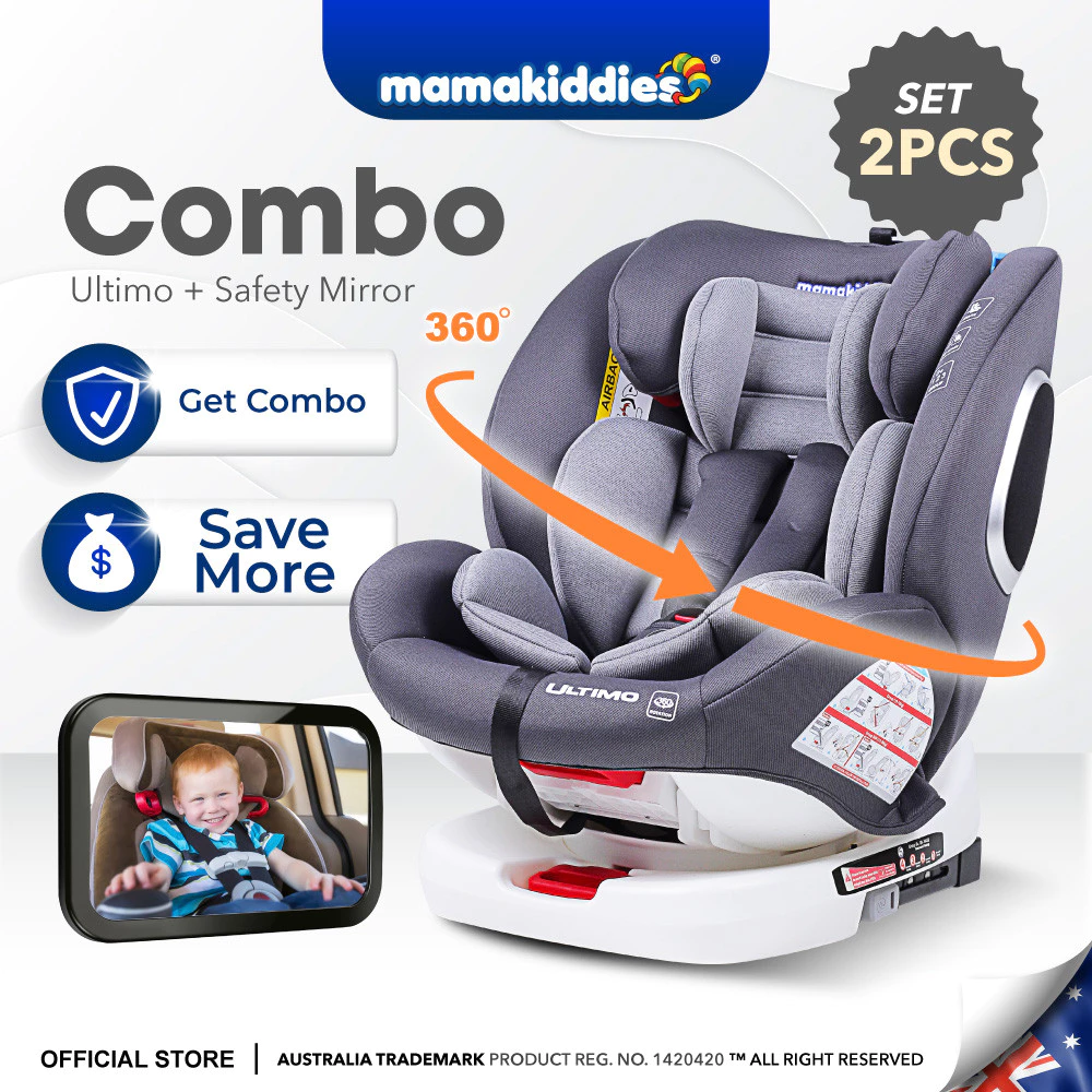mamakiddies ULTIMO Baby Car Seat Isofix 360 Newborn to 12 Years Old Car Seat Baby Kereta Bayi Budak