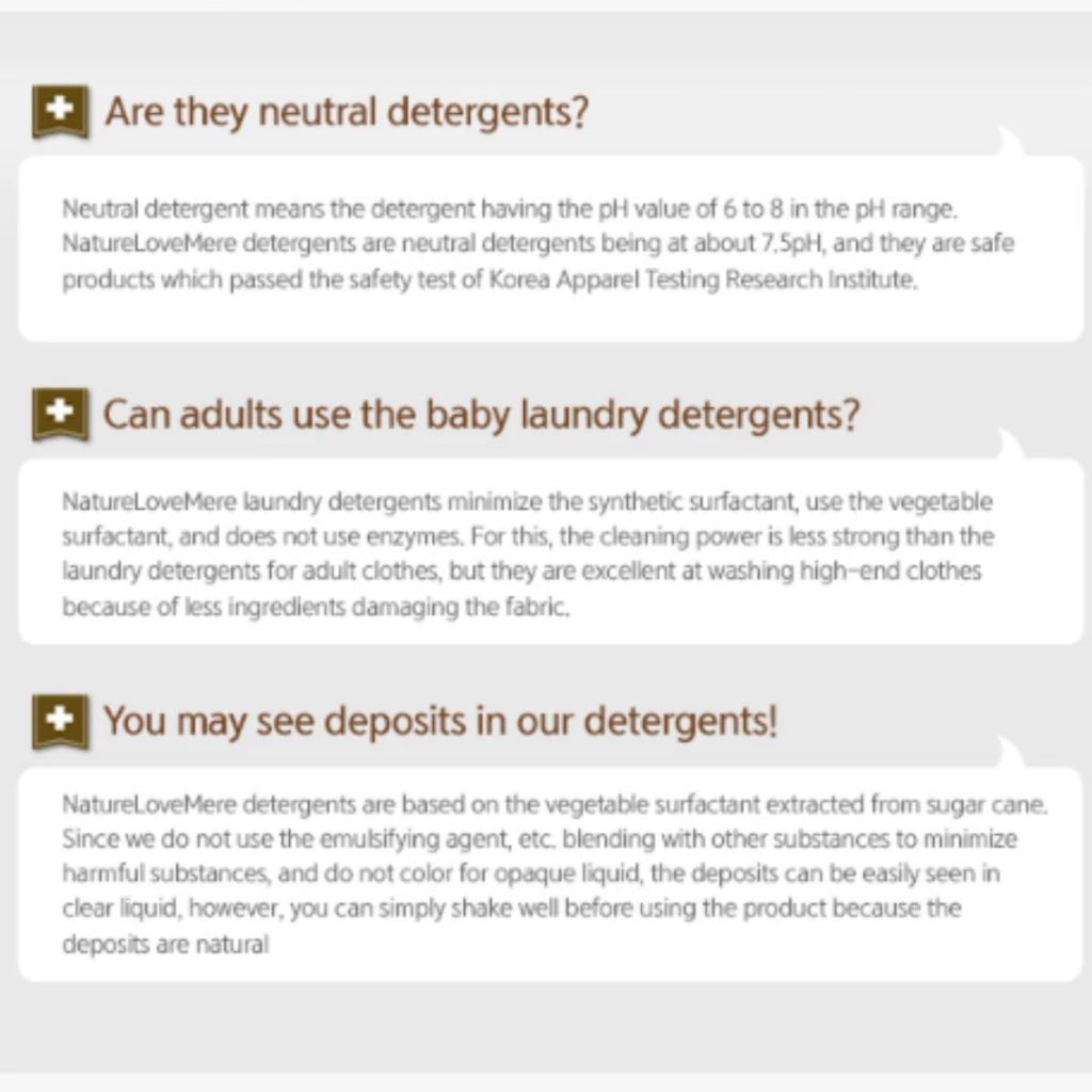 NATURE LOVE MERE Original Baby Laundry Detergent