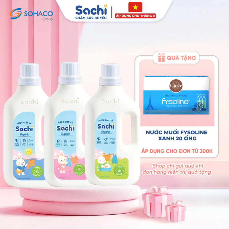 Sachi Organic Baby Laundry Detergent Mild Fragrance, Cleans
