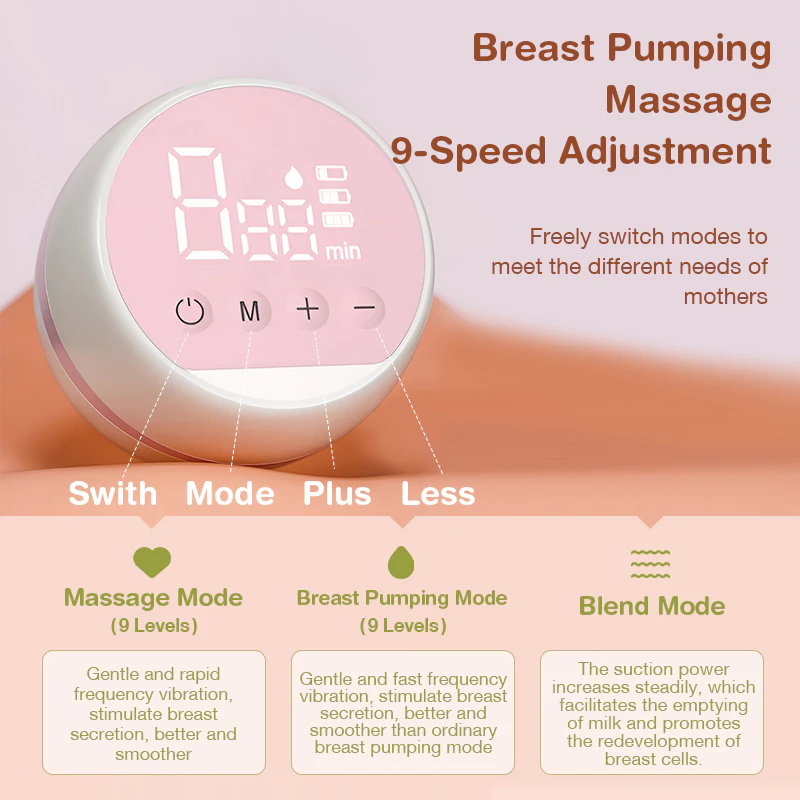 Dr.Isla Electric Breast Pump Handfree Portable Breast Pump Massager Painless Electric Pump Wireless Pam Susu