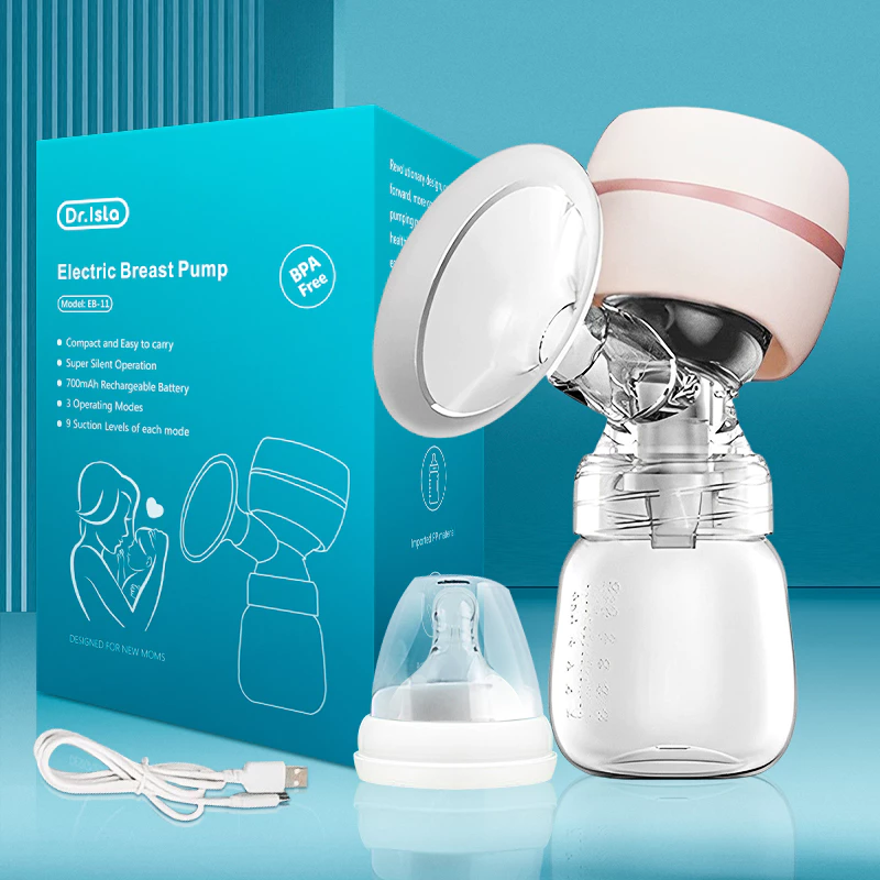 Dr.Isla Electric Breast Pump Handfree Portable Breast Pump Massager Painless Electric Pump Wireless Pam Susu