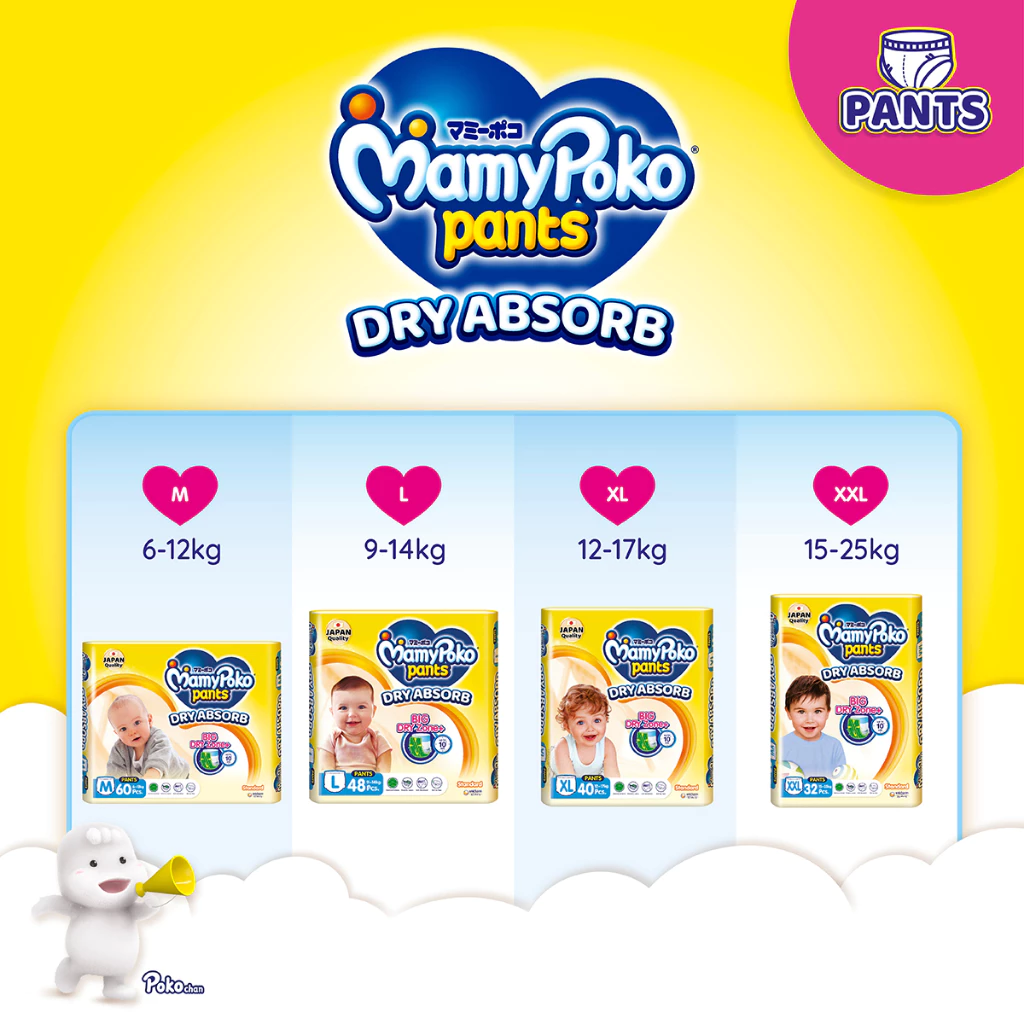 MamyPoko Standard Dry Absorb Pants Baby Diapers