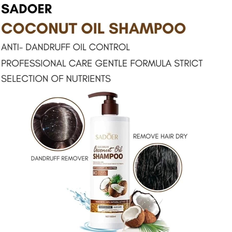 Jaminan Harga Anti-dandruff Coconut Oil shampoo kelemumur ubat Oil Control Relieve Scalp Itchy