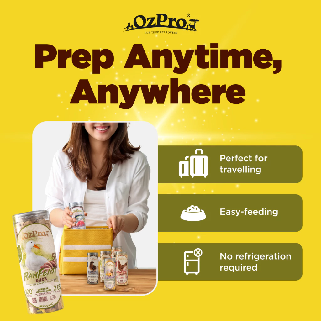 OzPro RawFeast Freeze Dried Pet Dog Cat Kitten Food Premium