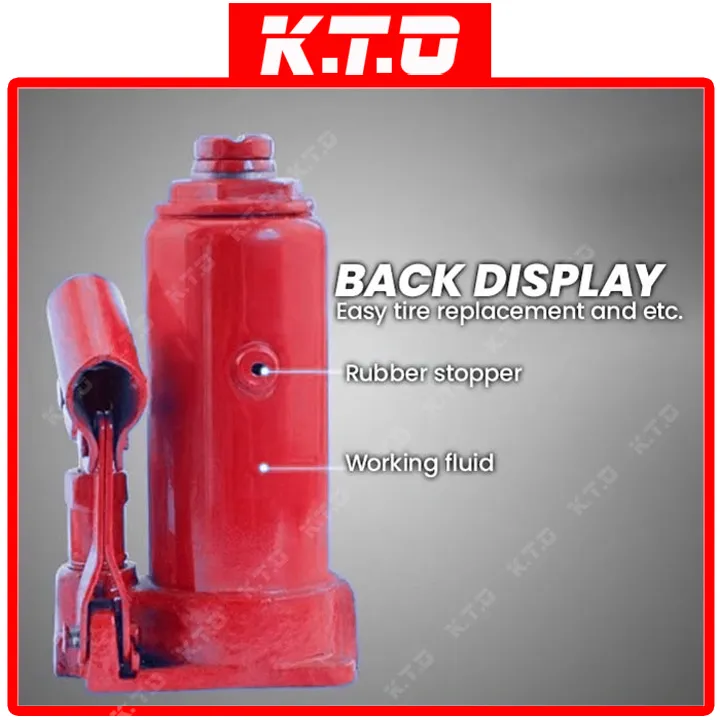 Ton Hydraulic Bottle Jack Heavy Duty Automotive Car Jack