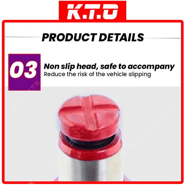 Ton Hydraulic Bottle Jack Heavy Duty Automotive Car Jack