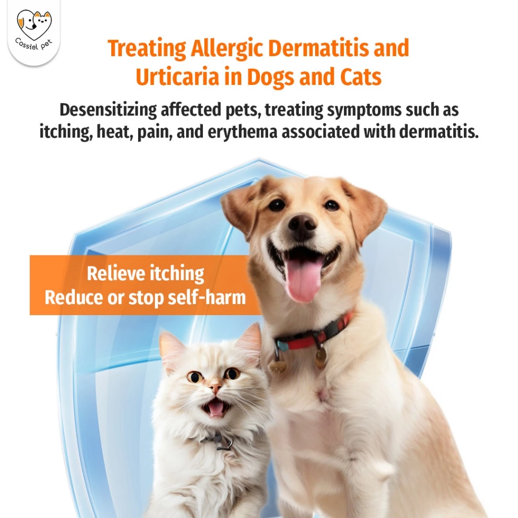 Cassiel Pet Anti Itching Medicine Ubat Gatal Kucing Skin Allergy Eczema Inflammation Relief For Cat&Dog