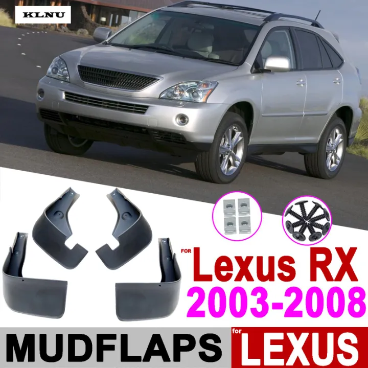 KLNU Mud Flaps Splash Guards Fender Matte Mudguard for Lexus Harrier RX Series RX300 RX330 RX350 RX400h 2003 2004 2005 2006 2007 2008