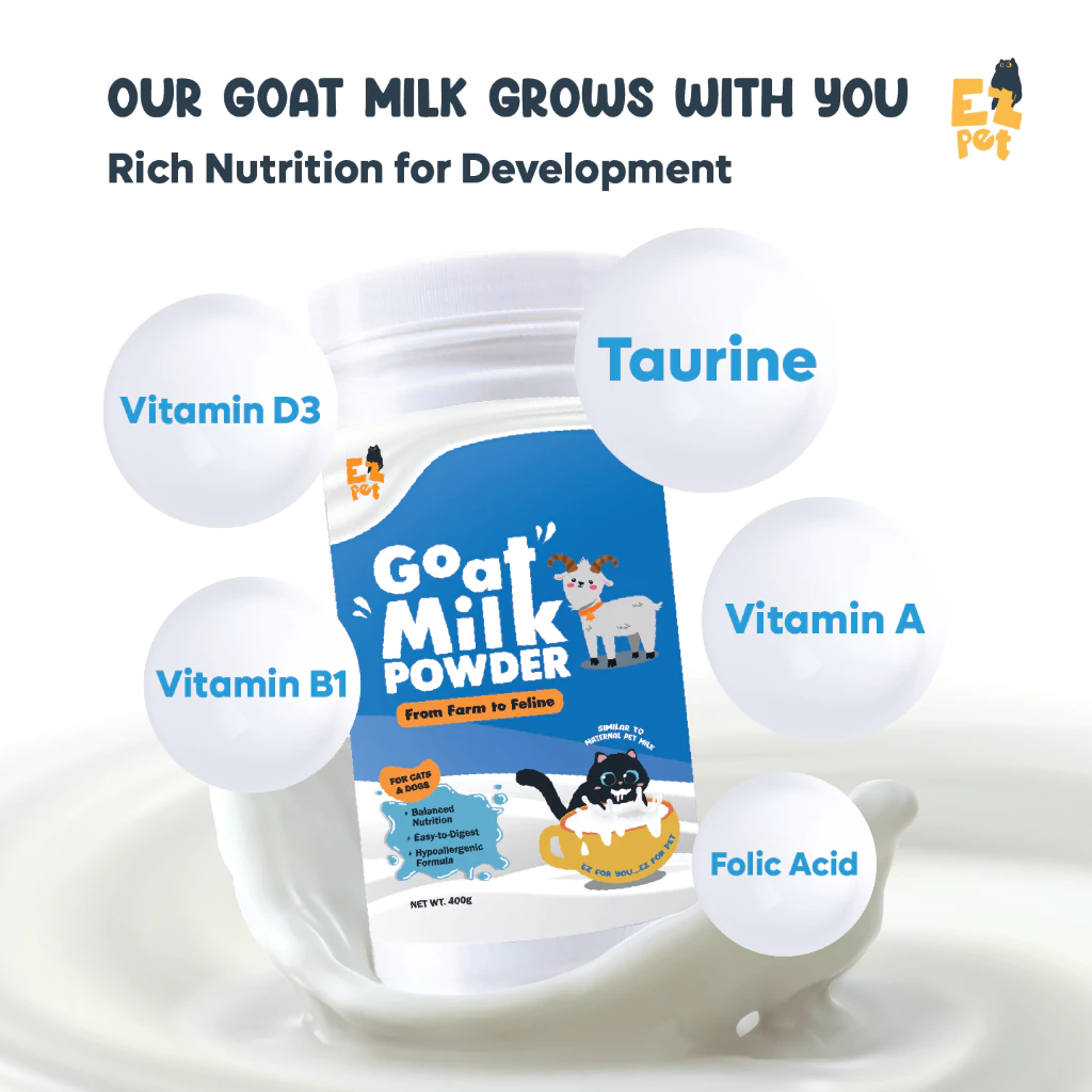 Goat Milk Powder  From Farm to Feline Pet Milk Midalac Goat Milk Cat Dog Susu Kambing Kitten Susu Kucing