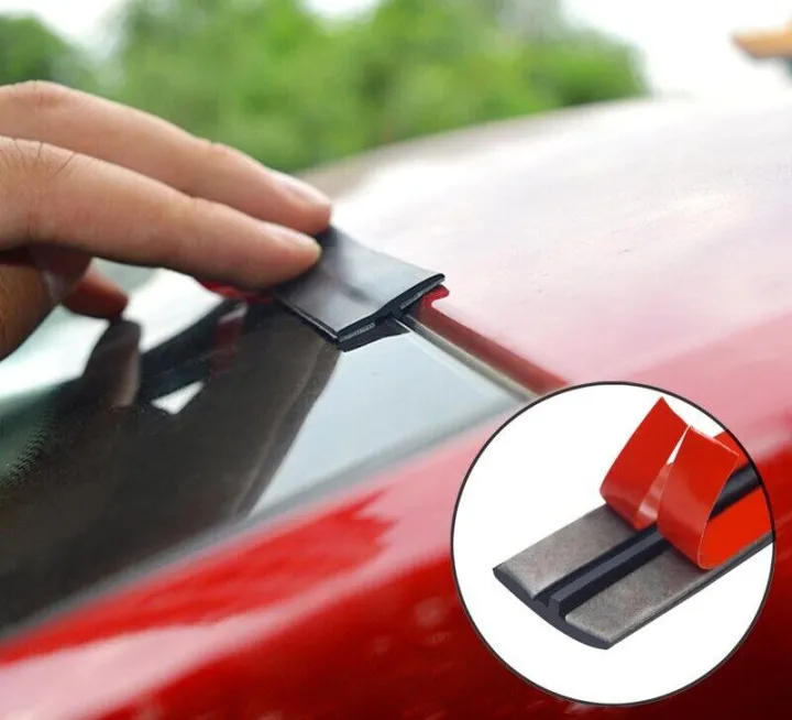 Car Scheme Silence Short T Shape Rubber Seal Strips Roof Edge Window Soundproof Bonnet Boot DIY Sedan MPV SUV Side Tipe