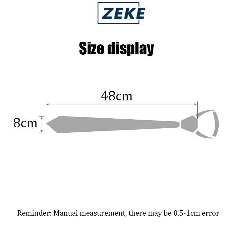 ZEKE Zip Tie | Formal Wear Tie | Graduation Wedding Striped Plain Neck Tie