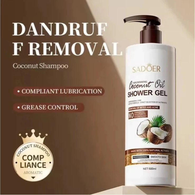 Jaminan Harga Anti-dandruff Coconut Oil shampoo kelemumur ubat Oil Control Relieve Scalp Itchy