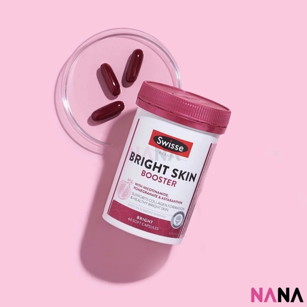 Swisse Beauty Bright Skin Booster 60 Capsules (With Nicotinamide, Pomegranate & A