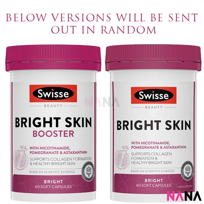 Swisse Beauty Bright Skin Booster 60 Capsules (With Nicotinamide, Pomegranate & A