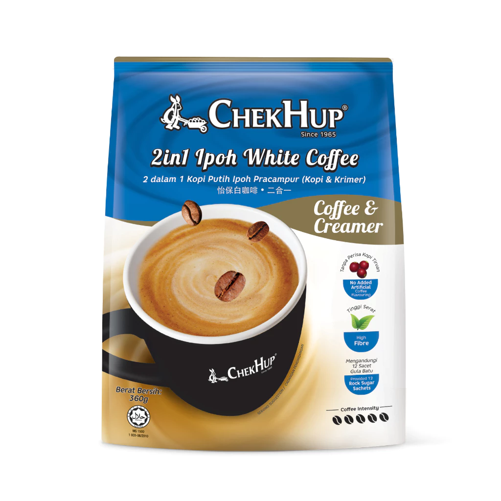 Chek Hup 2 in 1 Ipoh White Coffee & Creamer 30g x 12s