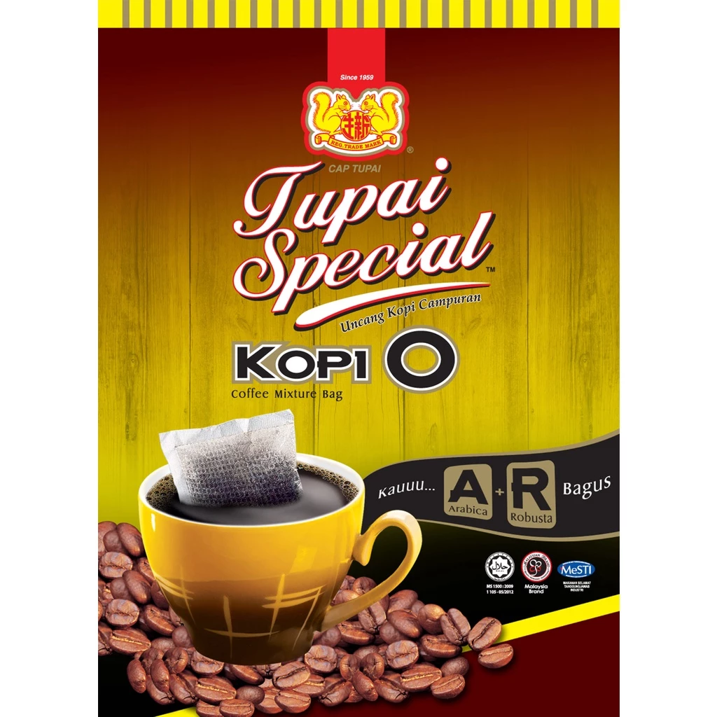 SIN SING Kopi O Uncang Kopi Campuran (100's x 10g) / CAP TUPAI Kopi O Uncang Kopi Campuran