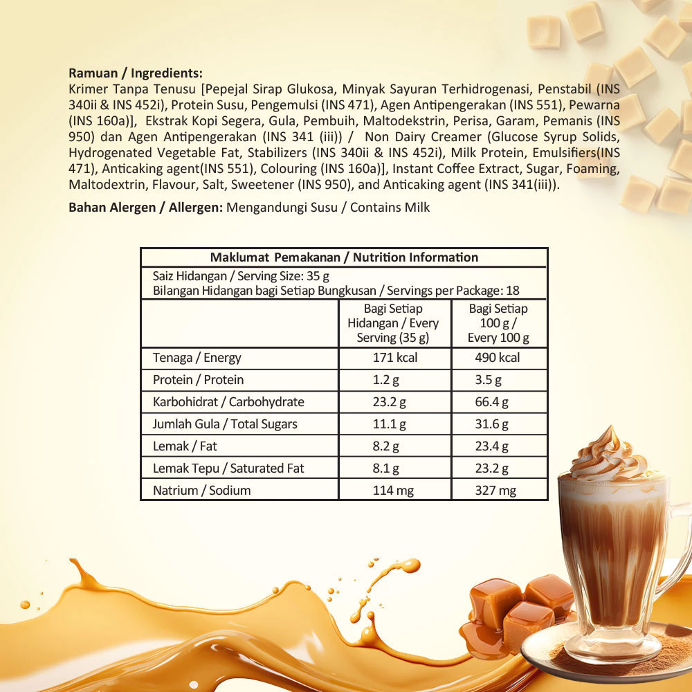 888 Premix White Coffee Caramel