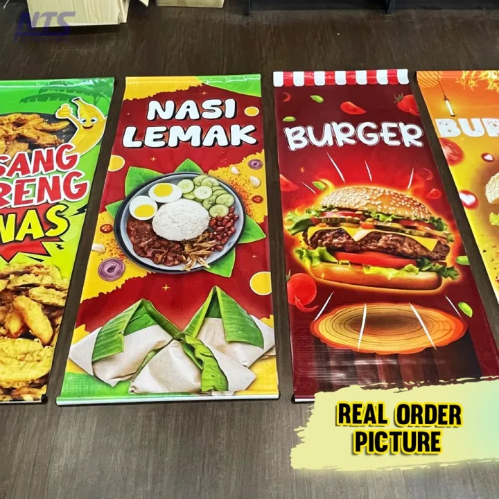 🔥READY DESIGN🔥 Bunting Tauhu Begedil - Tebal / Kalis Air / Lasak / Peniaga Makanan / Gerai / Khemah / Bazaar Ramadhan