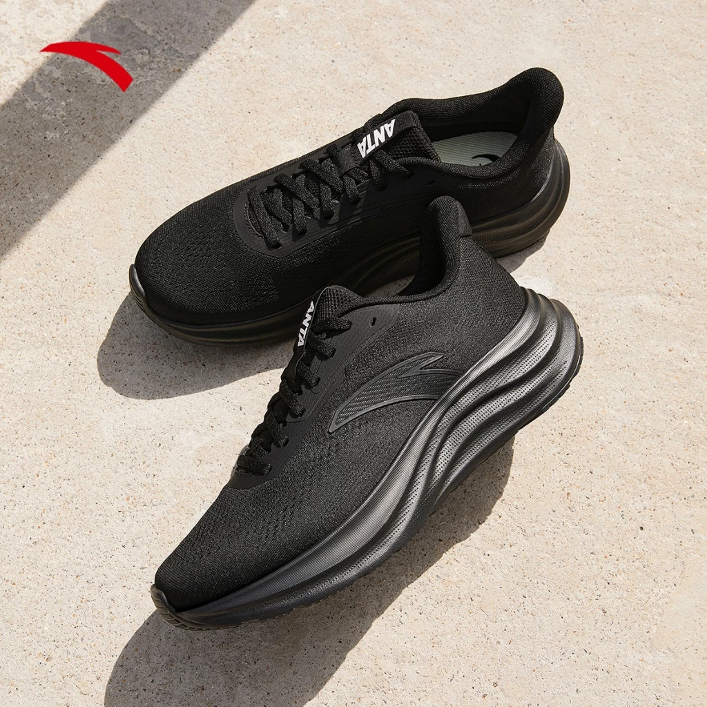 ANTA Men Basic Running Shoes 1125C5509R-3 -BLACK (Kasut Larian Lelaki)