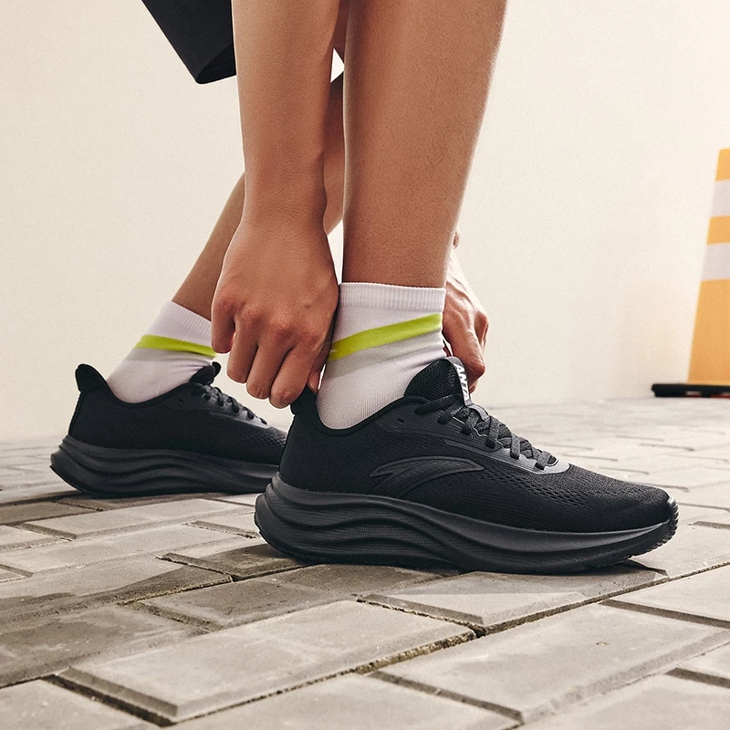 ANTA Men Basic Running Shoes 1125C5509R-3 -BLACK (Kasut Larian Lelaki)