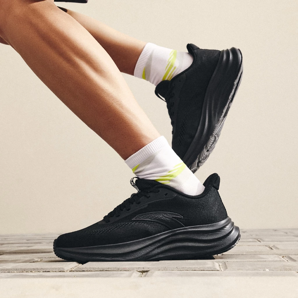 ANTA Men Basic Running Shoes 1125C5509R-3 -BLACK (Kasut Larian Lelaki)