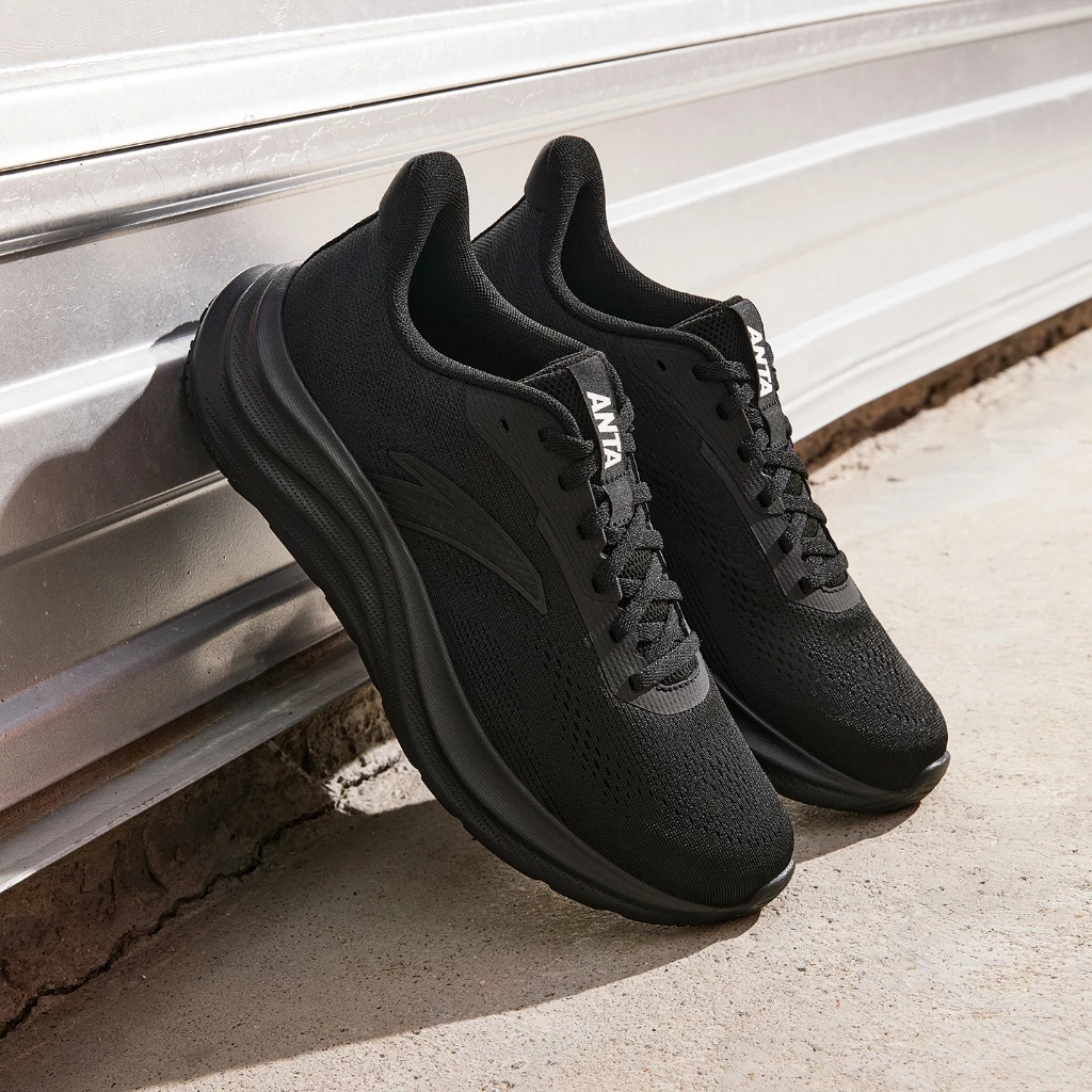 ANTA Men Basic Running Shoes 1125C5509R-3 -BLACK (Kasut Larian Lelaki)