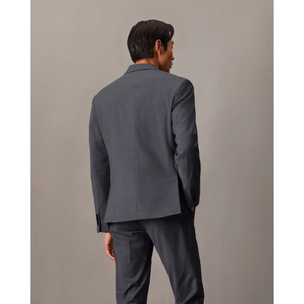 CALVIN KLEIN Refined Wool Slim Blazer Slim Fit Mens