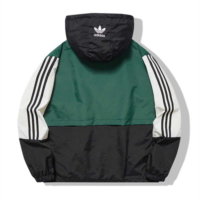Embroidered Logo Adidas 100%Original Mesh Inner Lining Couple Jackets Jacket for Women Plain Jacket with Zip Bomber Jacket Windbreakers