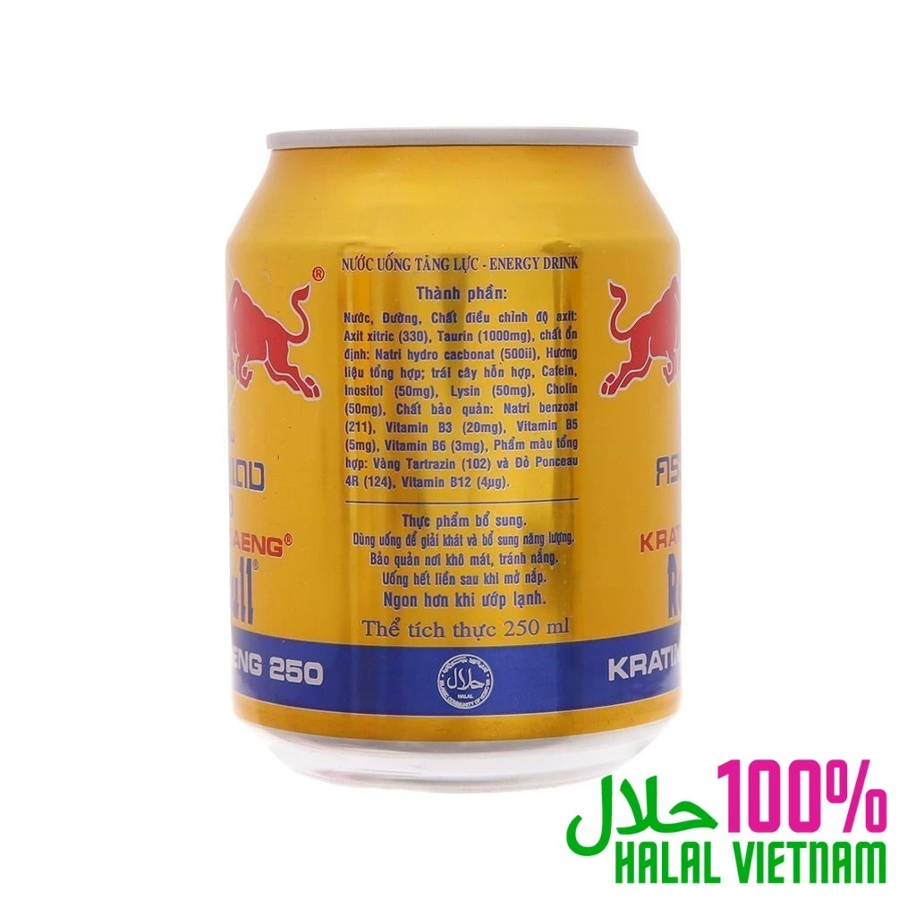 24 cans of Redbull Energy Drink 250ml - Red Bull - 100% HALAL VIETNAM