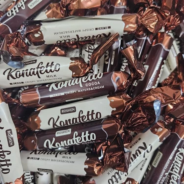 ROSHEN Konafetto MIX Dark -MILK Chocolate Roshen coklat gelap Coklat putih 500G 1kg