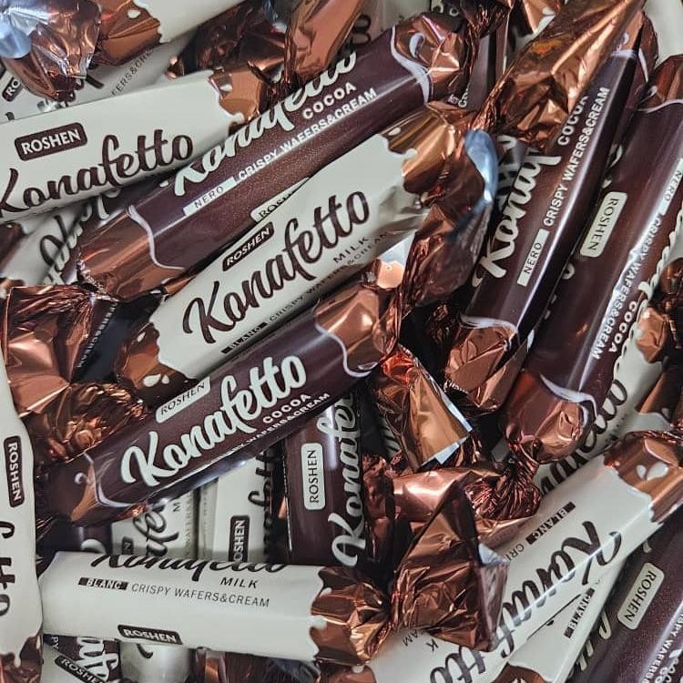 ROSHEN Konafetto MIX Dark -MILK Chocolate Roshen coklat gelap Coklat putih 500G 1kg