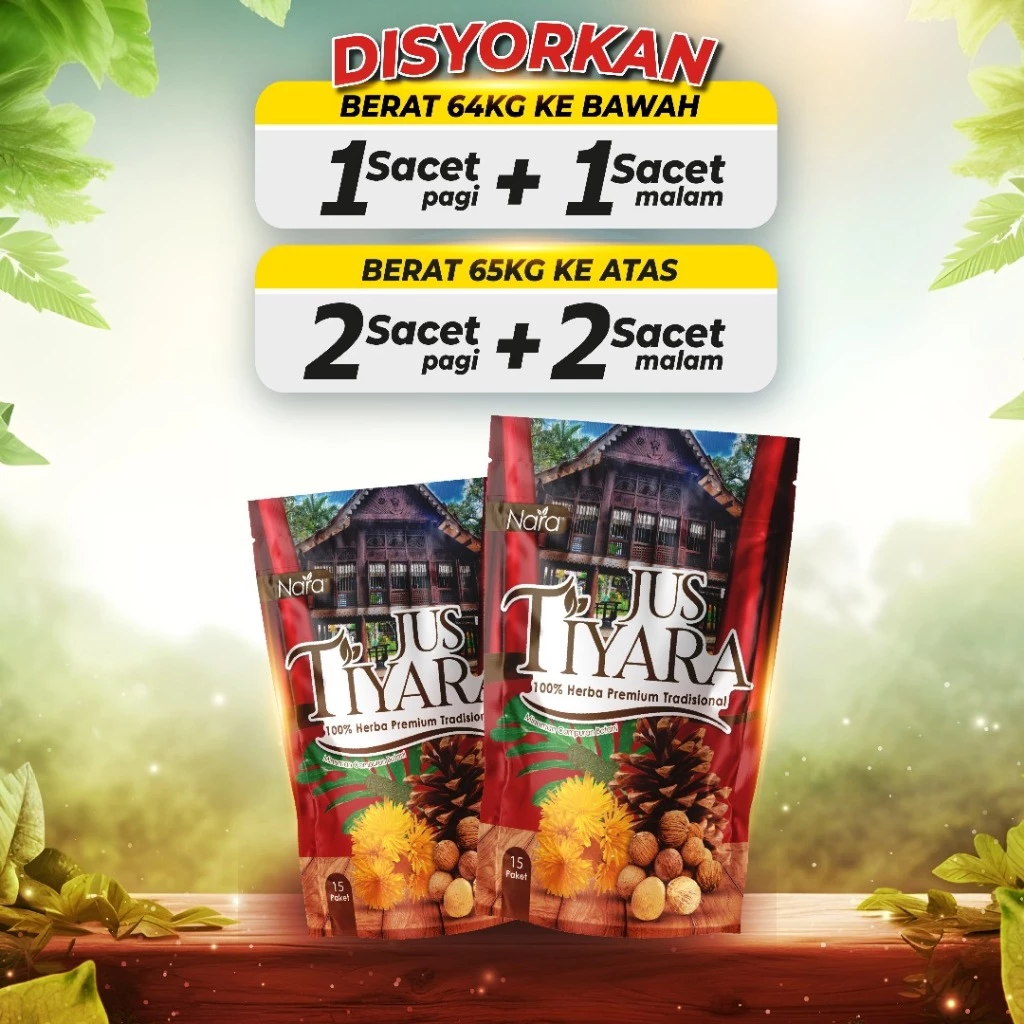 ( JUS TIYARA ) - Akar Tali Hayat Minuman Herba Tradisional Berkualiti Tinggi & Premium