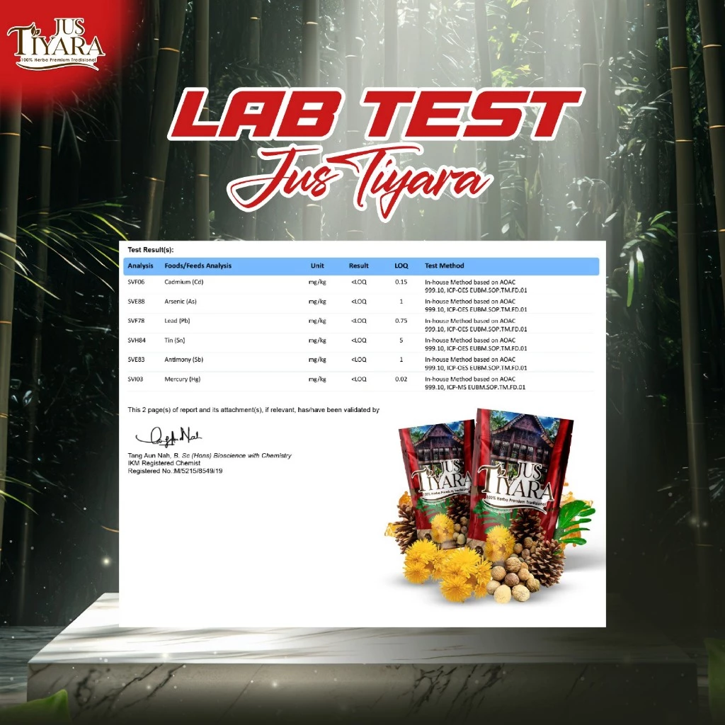 ( JUS TIYARA ) - Akar Tali Hayat Minuman Herba Tradisional Berkualiti Tinggi & Premium