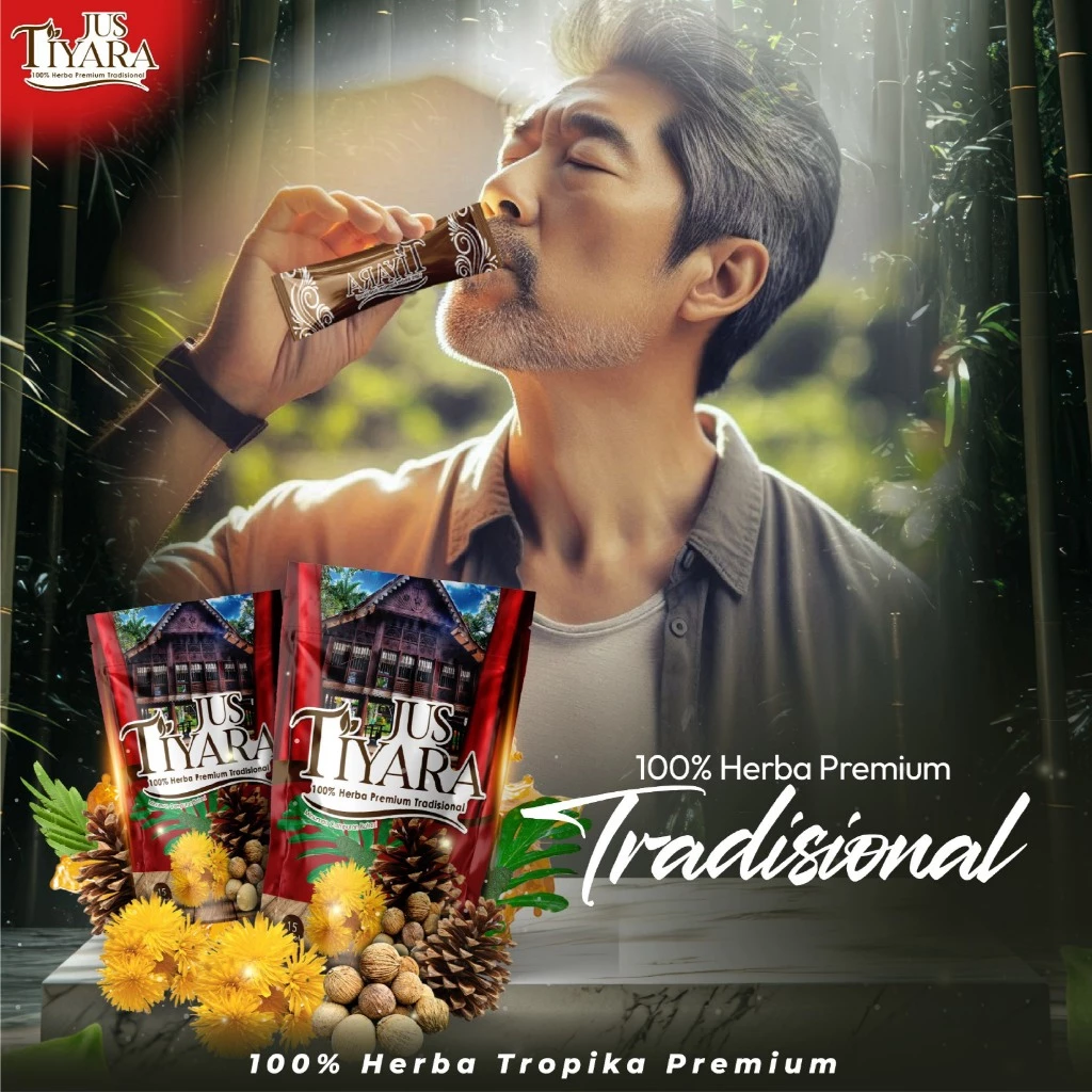( JUS TIYARA ) - Akar Tali Hayat Minuman Herba Tradisional Berkualiti Tinggi & Premium