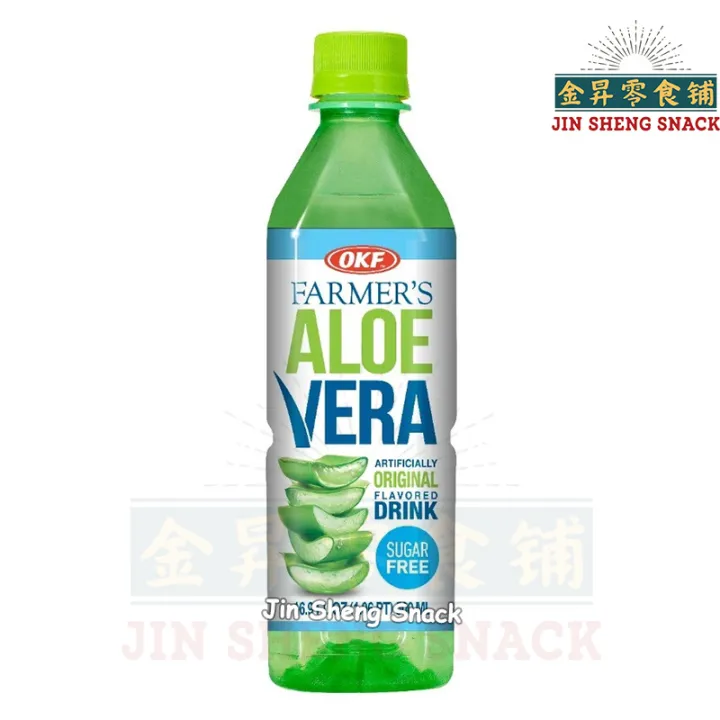 OKF Farmer's Aloe Vera Sugar Free Drink 无糖低卡芦荟饮料 500ml